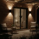 Ideal Lux 092317 Außenwandleuchte 2x60W Gun | E27 | IP54 - schwarz