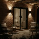 Ideal Lux 092317 Außenwandleuchte 2x60W Gun | E27 | IP54 - schwarz