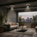 Ideal Lux 092324 Außendeckenleuchte 1x28W Gun Alluminio | GU10 | IP44 - silber