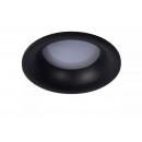 Lucide 09923/01/30 Einbauleuchte Ziva 1x5w | Gu10 | IP44 - Badezimmerleuchte, schwarz, Circle