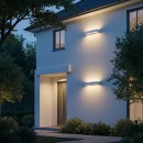 Ideal Lux 100364 Außenwandleuchte 2x60W Andromeda | E27 | IP54 - weiß