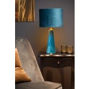 Lucide 10501/81/37 Tischlampe Extravaganza Velvet - 1x40w | E27 - Türkis, Metall, Schalter an Kabel
