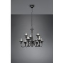 Trio 112900942 Hängende Deckenleuchte Elsa 9x40w | E14 - Anthrazit