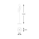 Zuma Line 133867-028002 Stehlampe OMI G9