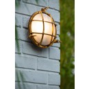 Lucide 11890/25/02 Wandlampe Dudley 1x40w | E27 | IP65 - Messing, dimmbar
