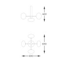 Zuma Line 133867-027995 Deckenleuchte OMI G9