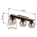 Globo 15569-3DW Deckenleuchte CONNI  E27