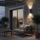 Ideal Lux 163604 Außenwandleuchte Gun 2x60W|E27|IP54