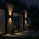 Ideal Lux 163611 Außenwandleuchte Gun 2x60W|E27|IP54