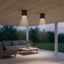 Ideal Lux 163666 Außendeckenleuchte Gun Coffee 1x28W | GU10 | IP44 - braun