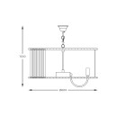 Zuma Line 003064-026666 Pendelleuchte PARIS E14