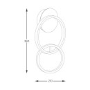Zuma Line 003064-026633 LED Wandleuchte RANDO integrierte LED-Quelle