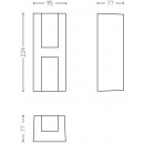 Philips 17351/93/P0 LED Außenwandleuchte Schatten 1x4,5W | 2700K | IP44