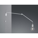 TRIO 200200131 Wandleuchte Line 1x40W | E27 | IP20 - Schwenkarm, Kabelschalter, weiß