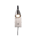 Trio 202670107 Wandleuchte Wanda 1x10W | GU10 - flexibler Arm, Schalter am Körper, Nickel