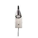 Trio 202670107 Wandleuchte Wanda 1x10W | GU10 - flexibler Arm, Schalter am Körper, Nickel