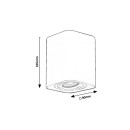 Rabalux 2050 Deckeneinbaustrahler Kobald 1x42W | GU10 - weiß