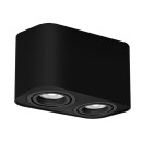 Rabalux 2053 Deckeneinbaustrahler Kobald 2x42W | GU10 - schwarz