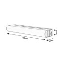 Rabalux 2065 LED-Badwandleuchte über Spiegel Matt 1x10W | 960lm | 4000K | IP44 - Chrom, Weiß