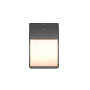 Trio 212160242 Außenwandleuchte Mersey 2x40W | E14 | IP44 - Dämmerungssensor, Anthrazit, Hausnummer
