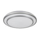 Rabalux 2131 LED-Deckenleuchte Lupita 1x40W | 2700lm | 3000-6500K - dimmbar, Timer, Memoryfunktion, Nachtlicht, Fernbedienung, silber, weiß