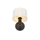 Trio 214470132 Wandleuchte Cassio 1x40W | E27 - schwarz, weiß