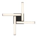 Rabalux 2168 LED-Bad-Deckenaufbauleuchte Evan 1x18W | 1750lm | 4000K | IP44 - schwarz, weiß
