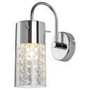 Rabalux 2194 Badezimmer-Wandleuchte Niagara 1x40W | E14 | IP44 - transparent, Chrom