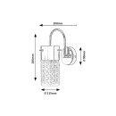 Rabalux 2194 Badezimmer-Wandleuchte Niagara 1x40W | E14 | IP44 - transparent, Chrom