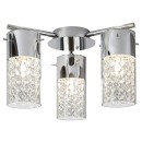 Rabalux 2195 Badezimmer-Deckeneinbauleuchte Niagara 3x40W | E14 | IP44 - transparent, Chrom