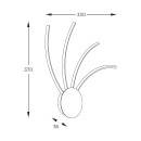 Zuma Line 003064-026639 LED Wandleuchte DIOGO integrierte LED-Quelle