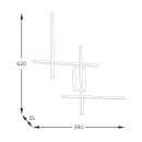Zuma Line 003064-026642 LED Wandleuchte EDGE integrierte LED-Quelle