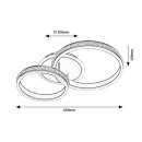 Rabalux 2229 LED-Deckeneinbauleuchte Avalon 1x50W | 3150lm | 4000K - Aluminium, weiß