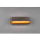 Trio 224819167 LED Wandleuchte Arino 1x13,5w | 1500lm | 3000K - 3-Phasen-Dimmen, Holz, antikes Nickel
