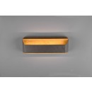 Trio 224819167 LED Wandleuchte Arino 1x13,5w | 1500lm | 3000K - 3-Phasen-Dimmen, Holz, antikes Nickel