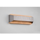 Trio 224819167 LED Wandleuchte Arino 1x13,5w | 1500lm | 3000K - 3-Phasen-Dimmen, Holz, antikes Nickel