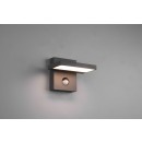 Trio 226369142 LED Außen Wandleuchte mit Horton 1x8w Bewegungssensor | 1000lm | 3000k | IP54 - einstellbar, Anthrazit