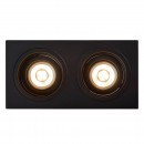Lucide 22959/02/30 Spotleuchte Embed 2x50w | GU10 - schwarz, einstellbar, dimmbar