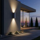 Ideal Lux 236841 Spotleuchte Außenwandleuchte Gun 2x35W | GU10 | IP44 - anthrazit