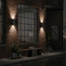 Ideal Lux 236841 Spotleuchte Außenwandleuchte Gun 2x35W | GU10 | IP44 - anthrazit