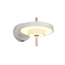 Trio T240270176 LED Wandleuchte KEATON  | 10W integrierte LED-Quelle | 1x1200lm | 2300+3000+4000K | Trio - SwitchDimmer | grau