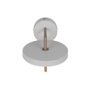 Trio T240270176 LED Wandleuchte KEATON  | 10W integrierte LED-Quelle | 1x1200lm | 2300+3000+4000K | Trio - SwitchDimmer | grau