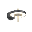 Trio T240270180 LED Wandleuchte KEATON  | 10W integrierte LED-Quelle | 1x1200lm | 2300+3000+4000K | Trio - SwitchDimmer | schwarz | gold