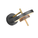 Trio T240270180 LED Wandleuchte KEATON  | 10W integrierte LED-Quelle | 1x1200lm | 2300+3000+4000K | Trio - SwitchDimmer | schwarz | gold