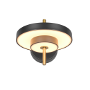 Trio T240270180 LED Wandleuchte KEATON  | 10W integrierte LED-Quelle | 1x1200lm | 2300+3000+4000K | Trio - SwitchDimmer | schwarz | gold