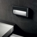Ideal Lux 250854 LED Wandleuchte Febe 1x6w | 490lm | 3000k | IP65 - Anthrazit