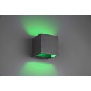 TRIO 253310132 intelligente LED Wandleuchte Figo 1x5,5W | 450L | 3000-6500K | IP20 | RGBW - dimmbare, Temperatureinstellung, obere/untere Beleuchtung, WiZ, Speicherfunktion, schwarz