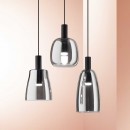 Ideal Lux 275567 LED Hängende Deckenleuchte Coco-3 SP 1x7w | 660lm | 3000k - Rauch, schwarz