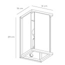 Lucide 27883/11/30 Außenwandleuchte Claire 1X15W | E27 | IP54