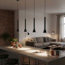 Ideal Lux 279770 LED Hängende Deckenleuchte Diesis SP 1x7w | 660lm | 3000k - schwarz